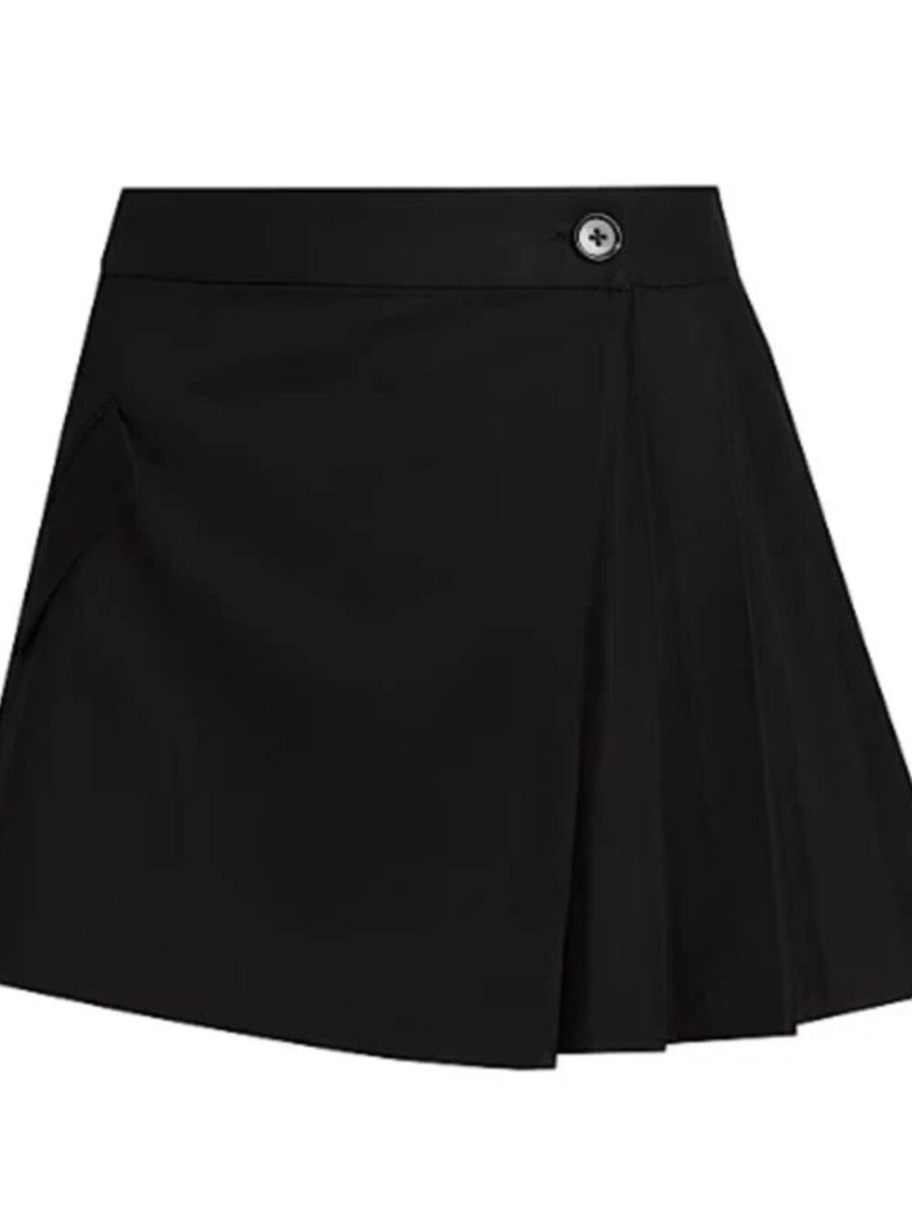 Rails Adriana Black Twill Mini Wrap Skirt 2